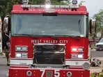 Firefighters responded to the West Valley City fire in Utah. 
