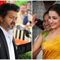  Actor Trisha Krishnan, in yellow, during the 80th Independence Day celebrations at Fort St. George, in Chennai, Tamil Nadu.