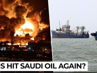 Houthis claim drone strike on Saudi Aramco as unmanned vessel is destroyed