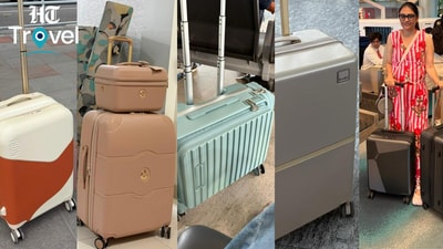 Five suitcases, five travel styles: Swiss Military, Delsey Paris, NORI, Rare Rabbit and Acer put through real-world travel tests. (Hindustan Times) Five suitcases, five travel styles: Swiss Military, Delsey Paris, NORI, Rare Rabbit and Acer put through real-world travel tests. (Hindustan Times)