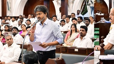 File photo of Tamil Nadu Chief Minister S. Joseph Vijay. The Tamil Nadu govt on Wednesday rolled back the order against students joining CJP-like protests. (@CMOTamilnadu X) File photo of Tamil Nadu Chief Minister S. Joseph Vijay. The Tamil Nadu govt on Wednesday rolled back the order against students joining CJP-like protests. (@CMOTamilnadu X)