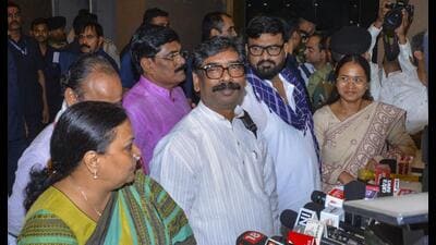 On Monday, chief minister Hemant Soren announced the cancellation of over half a dozen exams. (PTI) On Monday, chief minister Hemant Soren announced the cancellation of over half a dozen exams. (PTI)