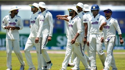 Indian players during a break on day five of the first Test cricket match between India and Sri Lanka, in Galle, Sri Lanka, Wednesday (PTI) Indian players during a break on day five of the first Test cricket match between India and Sri Lanka, in Galle, Sri Lanka, Wednesday (PTI)