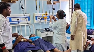 Dr Singh said the students had complained of stomach pain after consuming their meal. (PTI) Dr Singh said the students had complained of stomach pain after consuming their meal. (PTI)