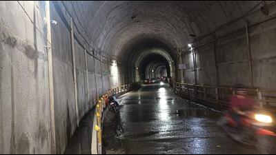 Residents said that the tunnel, constructed in 2013 at a cost of approximately ₹19 crore near the Uttarkashi district headquarters, has faced persistent water seepage problems since its construction Residents said that the tunnel, constructed in 2013 at a cost of approximately ₹19 crore near the Uttarkashi district headquarters, has faced persistent water seepage problems since its construction