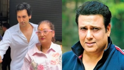 Sunita Ahuja spotted at Bandra Family Court with son Yashvardhan amid ongoing troubles with Govinda. Sunita Ahuja spotted at Bandra Family Court with son Yashvardhan amid ongoing troubles with Govinda.