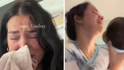 TikTok videos of mothers holding babies and crying spark backlash amid Lindsay Clancy trial (TikTok) TikTok videos of mothers holding babies and crying spark backlash amid Lindsay Clancy trial (TikTok)