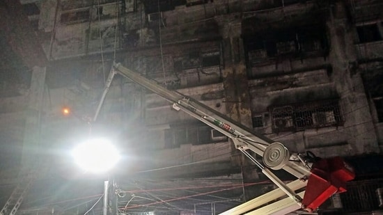Some escaped to the terrace through thick smoke, others used mobile phone flashlights to find their way through darkness.