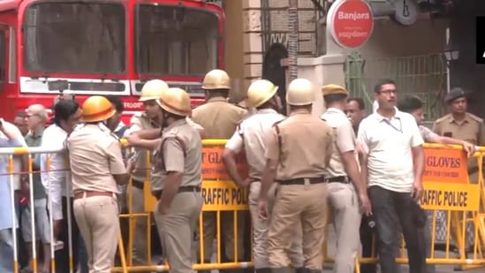 Around 60 people were rescued from the building without injuries. (ANI)