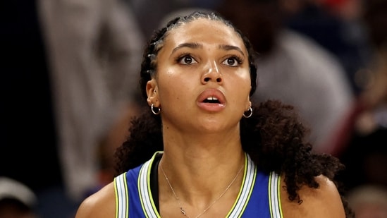 Azzi Fudd is set to miss the remainder of the season as she prepares to undergo a procedure on her right knee. (Getty Images via AFP)