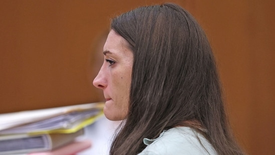 Lindsay Clancy attends her trial in Plymouth Superior Court, Plymouth, Massachusetts, U.S., August 17, 2026. Clancy is charged with murdering her three young children, Cora, Dawson and Callan, in their Duxbury home in 2023. Greg Derr/Pool via REUTERS