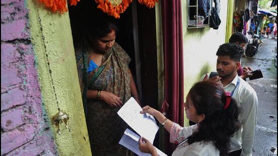 The enumeration phase of the SIR ended on Monday (Praful Gangurde/HT Photo)