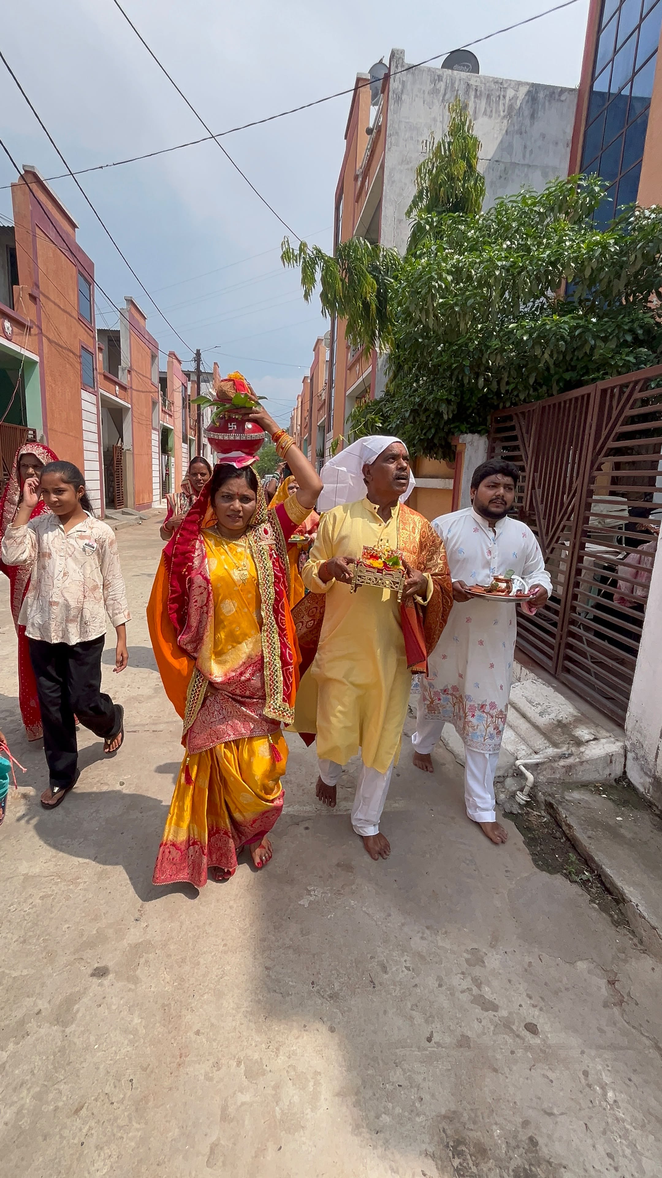 Ajay Amrawanshi’s parents walking towards their new house in Madhya Pradesh. (Ajay Amrawanshi) Ajay Amrawanshi’s parents walking towards their new house in Madhya Pradesh. (Ajay Amrawanshi)