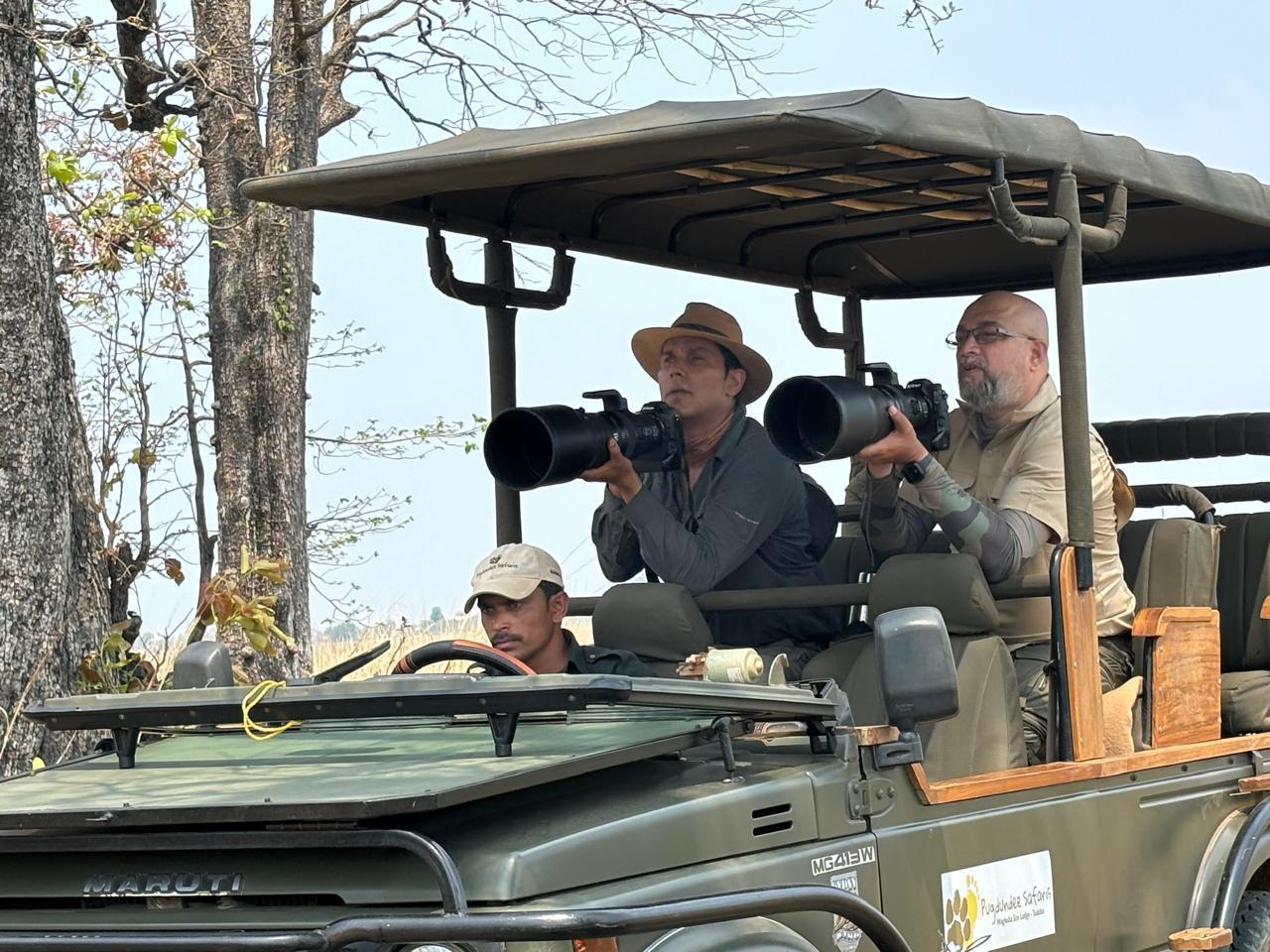 Randeep and Sarosh Lodhi at Kanha National Park