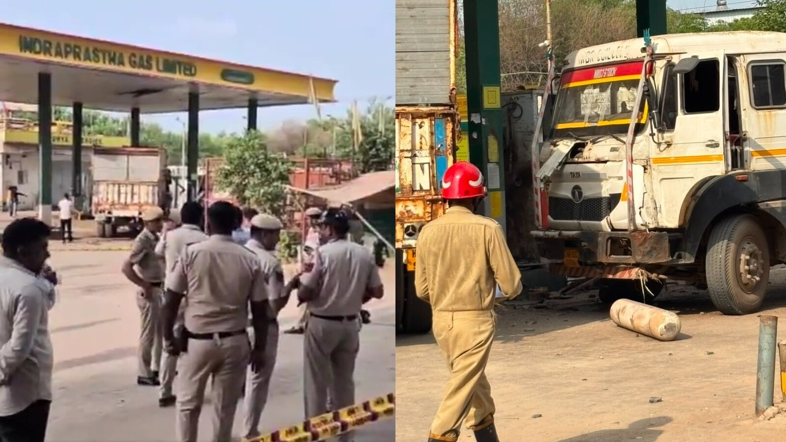 The Delhi Fire Service said it received a call about the incident at 3:37pm, following which six fire tenders were rushed to the spot. (ANI/HT) The Delhi Fire Service said it received a call about the incident at 3:37pm, following which six fire tenders were rushed to the spot. (ANI/HT)