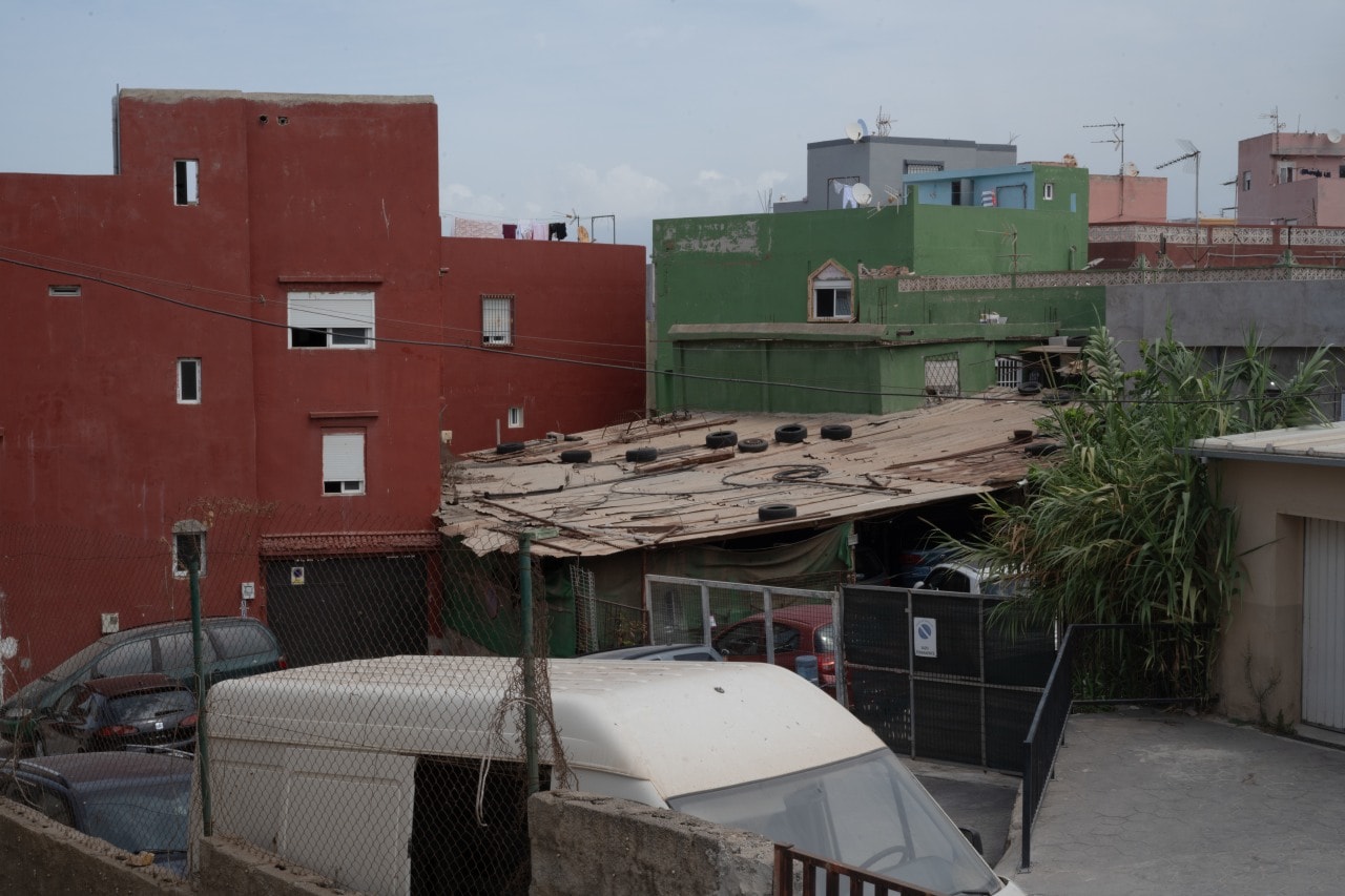 A predominantly Muslim Moroccan neighborhood in Ceuta where many migrants are now staying, without homes. A predominantly Muslim Moroccan neighborhood in Ceuta where many migrants are now staying, without homes.