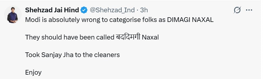 Shehzad Poonwalla's X post targeting Congress Shehzad Poonwalla's X post targeting Congress