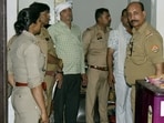 According to Ayodhya officials, the preliminary probe revealed that the four policemen had initially demanded  <span class='webrupee'>₹</span>8 lakh from the Sikar man to remove his name from a cyber fraud case.