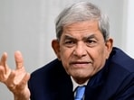 Bangladesh Nationalist Party (BNP) general secretary Mirza Fakhrul Islam Alamgir speaks during an interview with AFP in Dhaka on August 21, 2024.
