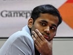 India's chess grandmaster Arjun Erigaisi. (AFP)