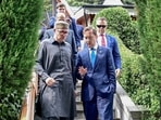 Jammu and Kashmir Chief Minister Omar Abdullah in conversation with US Ambassador to India Sergio Gor, in Srinagar on Wednesday. (ANI)