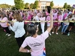 Demonstration in support of Lindsay Clancy outside Plymouth Superior Court, Massachusetts.