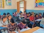 Several students in government schools in Ludhiana are still waiting for their uniforms, with many, particularly new admissions, attending classes in civil clothes. (HT PHOTO) Several students in government schools in Ludhiana are still waiting for their uniforms, with many, particularly new admissions, attending classes in civil clothes. (HT PHOTO)