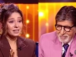 Sunidhi Chauhan graces Amitabh Bachchan's KBC 18.