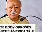 US state body opposes RSS chief's America trip: watch why