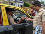 Flying squads of the Mumbai RTO took action against non-compliant taxi drivers outside Dadar railway station on Thursday.