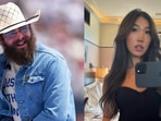 Singer Post Malone and his fiancé, Christy Lee.