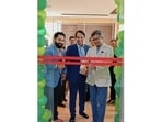 L to R: Anand Pandya, Co-Founder, Urbounce Gym; Dipak Sanghavi, Co-Founder, Urbounce Gym; and Sandeep Pendurkar, Business Director, Emoscape – Nihilent Ltd., during the ribbon-cutting ceremony.