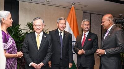 India, Singapore deepen cooperation in telecom and food security, while exploring partnerships in SMRs, semiconductors, space and cybersecurity. (ANI)