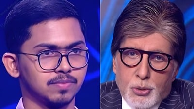 কৌন বনেগা ক্রোড়পতিতে যোগেশ সাহু। কৌন বনেগা ক্রোড়পতিতে যোগেশ সাহু।