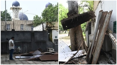 Barricades outside Pakistan High Commission removed in Delhi. (HT)