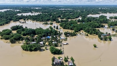 Assam flood (X/ @himantabiswa) Assam flood (X/ @himantabiswa)