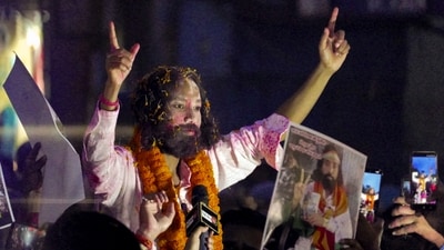 Student leader and JLKM member Devendra Nath Mahto along with job aspirants celebrates after the Jharkhand Cabinet cancelled several controversial recruitment examinations, in Ranchi. (PTI) Student leader and JLKM member Devendra Nath Mahto along with job aspirants celebrates after the Jharkhand Cabinet cancelled several controversial recruitment examinations, in Ranchi. (PTI)