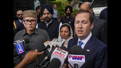 Rather than calling J&K an integral part of India, the US ambassador chose to designate the region as “an important part”. This taxonomical distinction ought to be sobering for both sides. (PTI) Rather than calling J&K an integral part of India, the US ambassador chose to designate the region as “an important part”. This taxonomical distinction ought to be sobering for both sides. (PTI)