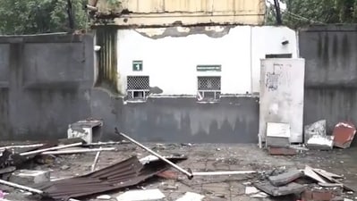 Barricades outside Pakistan High Commission removed in Delhi. (PTI) Barricades outside Pakistan High Commission removed in Delhi. (PTI)