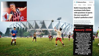 Sportspersons who train in outdoor spaces such as at JLN Stadium face challenges during Delhi’s winter months, when pollution peaks. Sportspersons who train in outdoor spaces such as at JLN Stadium face challenges during Delhi’s winter months, when pollution peaks.