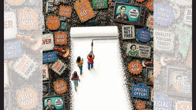 The “flood”, “blitz”, “below-the-line activation” and “360-degree coverage”-style marketing is out. (ILLUSTRATION CREATED USING CHATGPT) The “flood”, “blitz”, “below-the-line activation” and “360-degree coverage”-style marketing is out. (ILLUSTRATION CREATED USING CHATGPT)
