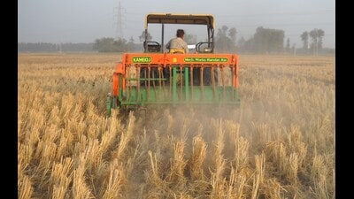 The Centre has sanctioned ₹576 crore for crop residue management in Punjab this year. (HT File) The Centre has sanctioned ₹576 crore for crop residue management in Punjab this year. (HT File)
