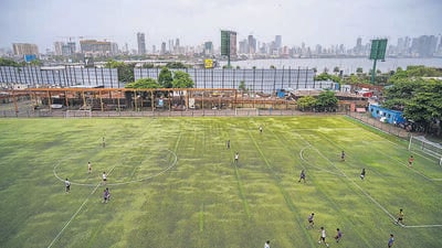 The Neville D’Souza Football Ground at Bandra Reclamation (Hindustan Times) The Neville D’Souza Football Ground at Bandra Reclamation (Hindustan Times)