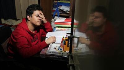 The report, based on responses from 8,515 students across India, found that happiness, confidence and motivation also declined steadily through the school years. Happiness fell from 65% in Grade 8 to 48% in Grade 12, while confidence dropped from 64% to 47%. Motivation also fell from 64% to 49%. (Hindustan Times) The report, based on responses from 8,515 students across India, found that happiness, confidence and motivation also declined steadily through the school years. Happiness fell from 65% in Grade 8 to 48% in Grade 12, while confidence dropped from 64% to 47%. Motivation also fell from 64% to 49%. (Hindustan Times)