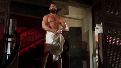 Toxic English trailer: A still of Yash in his bloodiest avatar yet. Toxic English trailer: A still of Yash in his bloodiest avatar yet.
