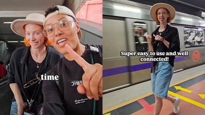 Tourists highlight Delhi Metro’s safety measures. (Instagram/@nomadiclovers_) Tourists highlight Delhi Metro’s safety measures. (Instagram/@nomadiclovers_)
