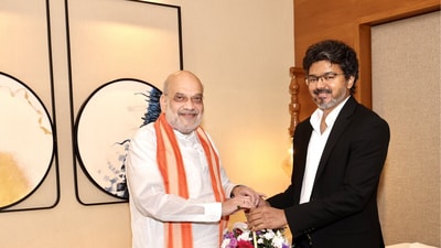Amit Shah is the Chairman of the Southern Zonal Council, and Tamil Nadu CM Vijay is Vice-Chairman. (Amit Shah on X) Amit Shah is the Chairman of the Southern Zonal Council, and Tamil Nadu CM Vijay is Vice-Chairman. (Amit Shah on X)