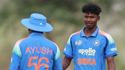Deepesh Devendran at the Under-19 World Cup earlier this year. Deepesh Devendran at the Under-19 World Cup earlier this year.