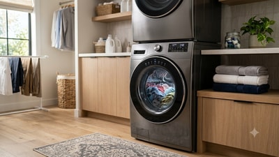 Upgrade laundry routines with feature-rich machines built for everyday convenience. (AI Generated Image) Upgrade laundry routines with feature-rich machines built for everyday convenience. (AI Generated Image)