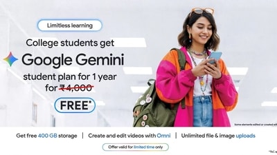 Indian students can also save on AI Pro and YouTube Premium, with Google adding study notebooks, quizzes and interactive learning tools. (Google)